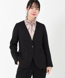 パウダーツイル_ノーカラージャケット