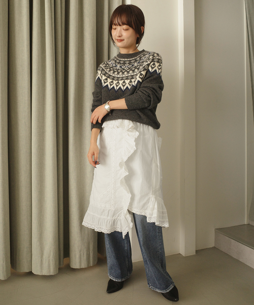 セール】crinkle crinkle crinkle rebuild apron skirt CC-4031