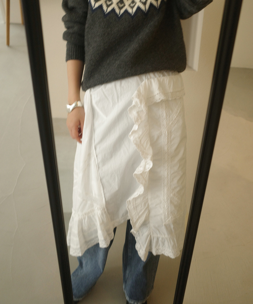 セール】crinkle crinkle crinkle rebuild apron skirt CC-4031