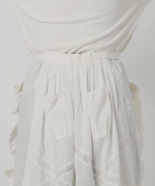 crinkle crinkle crinkle(クリンクルクリンクルクリンクル)の「crinkle crinkle crinkle rebuild apron skirt CC-4031(スカート・レディース・ホワイト・FREE)」の21枚目の写真
