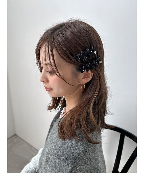 SNIDEL(スナイデル)の「セットヘアピン(ヘアピン・レディース・ブルー/ホワイト/ブラック・F)」の5枚目の写真
