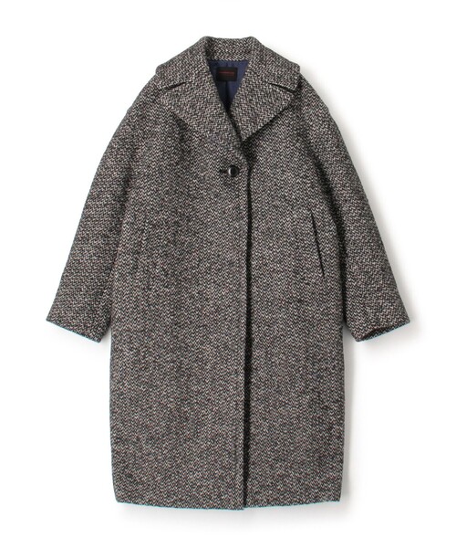 カラーネップホームスパン グレースコート（チェスターコート