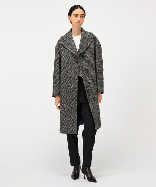 カラーネップホームスパン グレースコート（チェスターコート