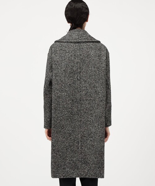 カラーネップホームスパン グレースコート（チェスターコート