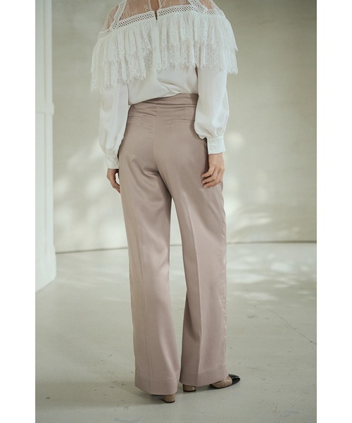 Estella.K(エステラケー)の「Ciara Satin Pants サイドチェーンロングパンツ(その他パンツ・レディース・モーブ系/ブラック/ベージュ・SMALL/MEDIUM)」の14枚目の写真