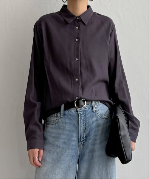 LBC（エルビーシー）の「綿レーヨンメタルボタンシャツ（シャツ/ブラウス・レディース・ホワイト/チャコール/ミント・L/M）」の20枚目の写真