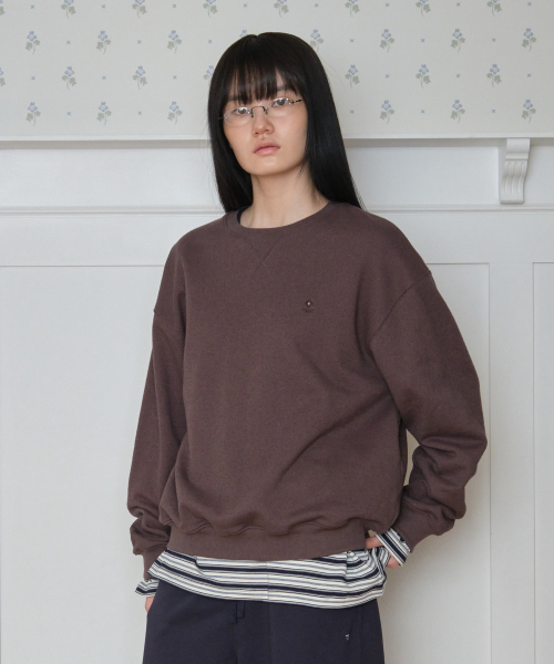 TTUDEMENT(トュードメント)の「CLOVER BOUCLE SWEATSHIRT BROWN(スウェット・レディース・その他・FREE)」の1枚目の写真