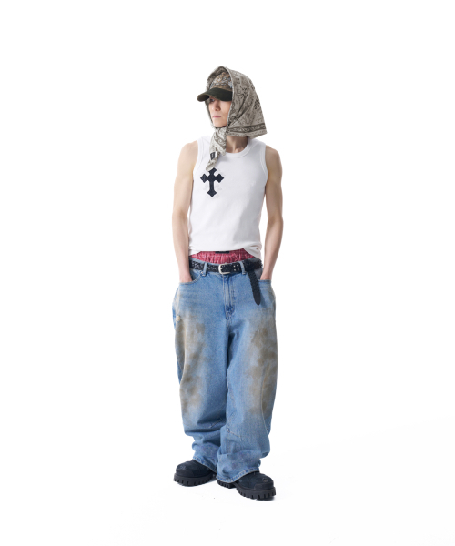 AAKAM(アーカム)の「AKM CROS2 ノースリーブ(ホワイト)(Tシャツ/カットソー・レディース・その他・1/2)」の11枚目の写真