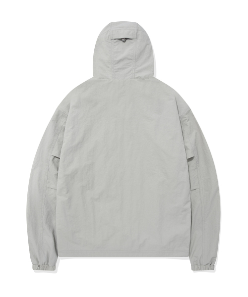 化繊フードジャケットライトグレー（ナイロンジャケット）｜Wacky