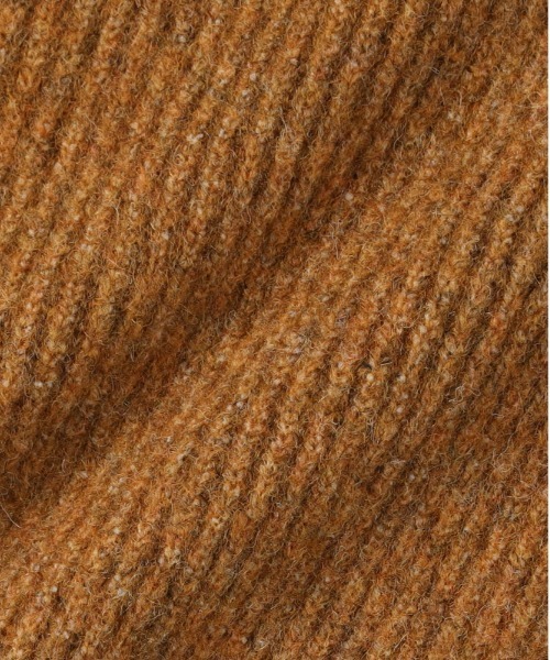 Right-on（ライトオン）の「【HONEYSUCKLE ROSE】メランジニットカーディガン (Vネック/リラックスシルエット/厚手/軽量/フェミニン/レイヤード/秋冬春対応)（カーディガン/ボレロ・レディース・ブラウン/イエロー/キナリ・M/L）」の7枚目の写真