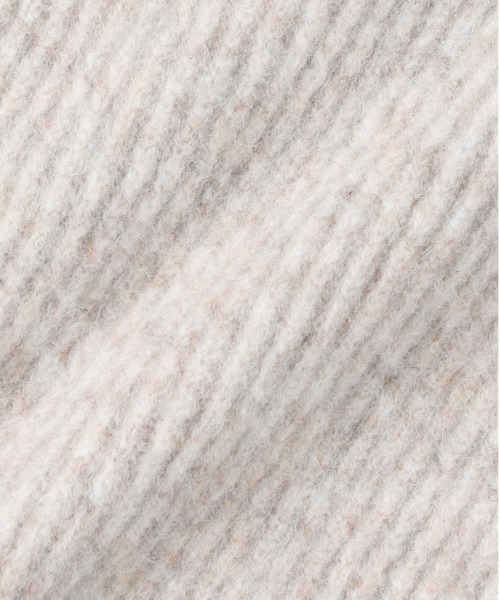 Right-on（ライトオン）の「【HONEYSUCKLE ROSE】メランジニットカーディガン (Vネック/リラックスシルエット/厚手/軽量/フェミニン/レイヤード/秋冬春対応)（カーディガン/ボレロ・レディース・ブラウン/イエロー/キナリ・M/L）」の8枚目の写真