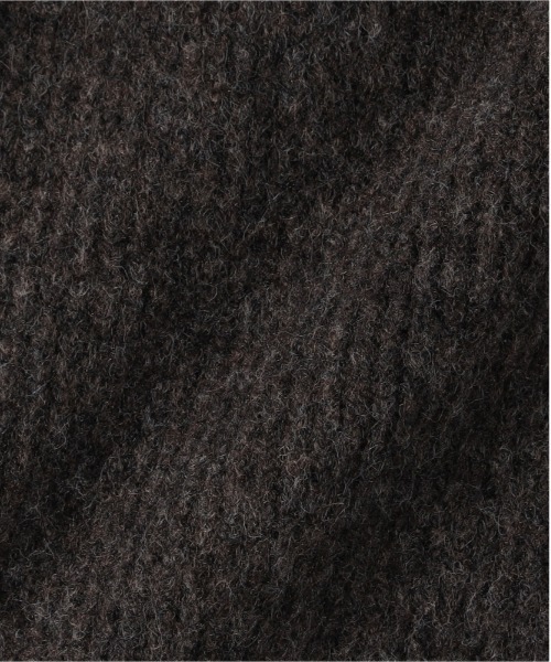 Right-on（ライトオン）の「【HONEYSUCKLE ROSE】メランジニットカーディガン (Vネック/リラックスシルエット/厚手/軽量/フェミニン/レイヤード/秋冬春対応)（カーディガン/ボレロ・レディース・ブラウン/イエロー/キナリ・M/L）」の9枚目の写真