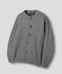 NODU（ノードユー）の「Cable Signature Soft Cardigan [Grey]（カーディガン/ボレロ・メンズ）」