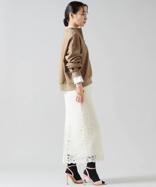 Tiara（ティアラ）の「ZIPプルオーバー（Tシャツ/カットソー・レディース・モカ/オフホワイト/チャコールグレー・FREE）」の10枚目の写真