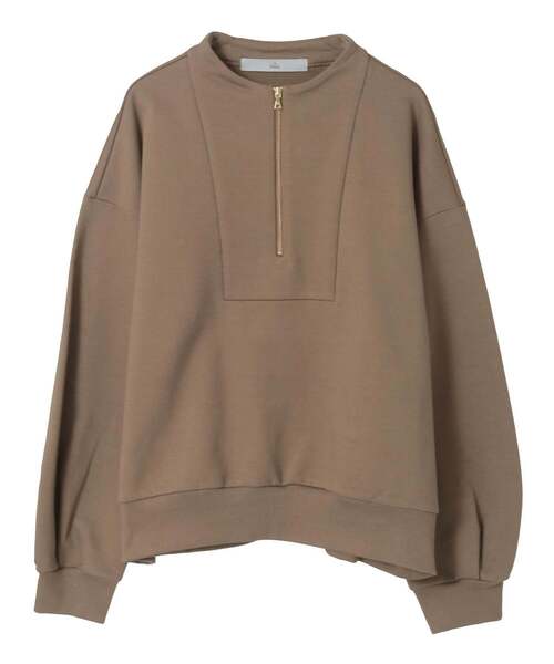 Tiara（ティアラ）の「ZIPプルオーバー（Tシャツ/カットソー・レディース・モカ/オフホワイト/チャコールグレー・FREE）」の16枚目の写真
