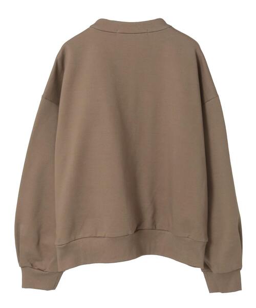 Tiara（ティアラ）の「ZIPプルオーバー（Tシャツ/カットソー・レディース・モカ/オフホワイト/チャコールグレー・FREE）」の17枚目の写真