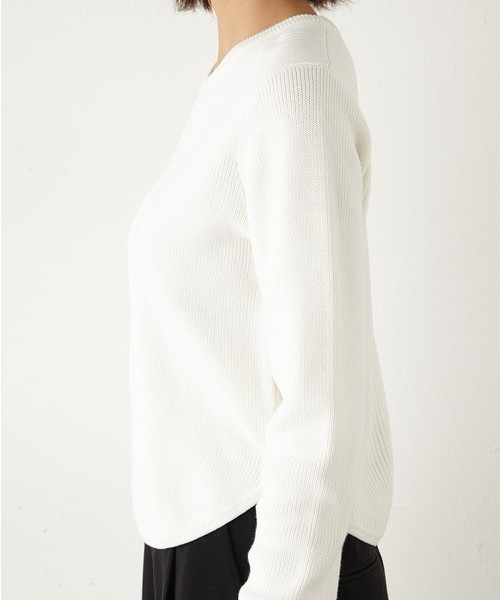 SLY（スライ）の「BI RIB HG TOPS（ニット/セーター・レディース・カーキ/ブラック/オフホワイト・2/1）」の8枚目の写真