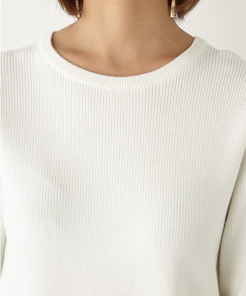 SLY（スライ）の「BI RIB HG TOPS（ニット/セーター・レディース・カーキ/ブラック/オフホワイト・2/1）」の9枚目の写真