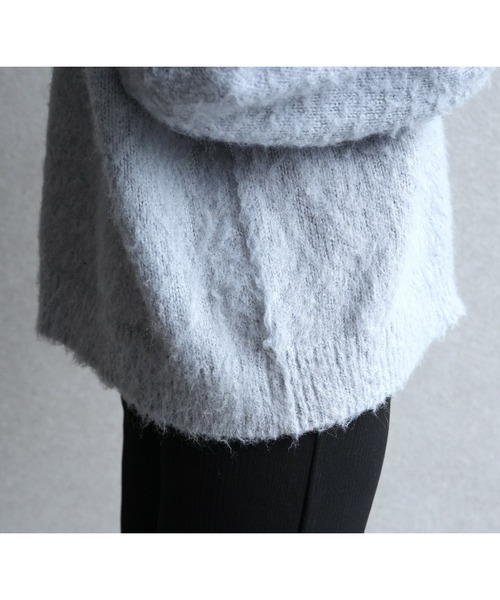 reca（レカ）の「ウールタッチヘンリープルオーバーニット（ニット/セーター・レディース・グレー/ブラック/ピンク・FREE）」の17枚目の写真