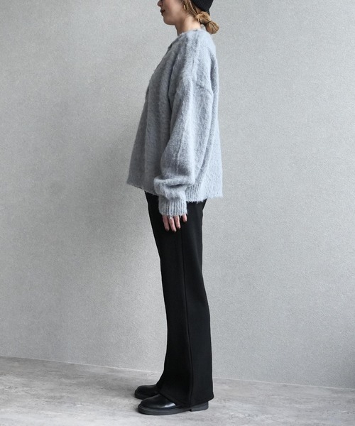 reca（レカ）の「ウールタッチヘンリープルオーバーニット（ニット/セーター・レディース・グレー/ブラック/ピンク・FREE）」の5枚目の写真