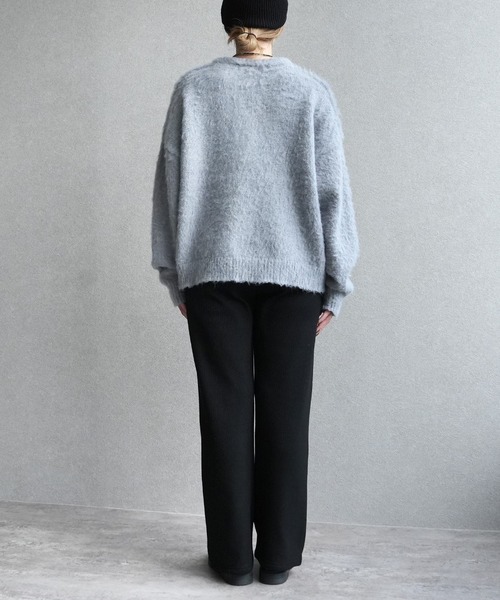reca（レカ）の「ウールタッチヘンリープルオーバーニット（ニット/セーター・レディース・グレー/ブラック/ピンク・FREE）」の6枚目の写真