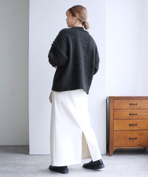 reca（レカ）の「ウールタッチヘンリープルオーバーニット（ニット/セーター・レディース・グレー/ブラック/ピンク・FREE）」の21枚目の写真