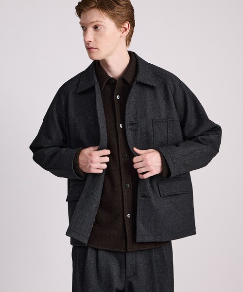 Saturdays NYC(サタデーズ ニューヨークシティ )の「Antoine Wool Chore Jacket(その他アウター・メンズ・ブラック・L/M/XL)」の3枚目の写真