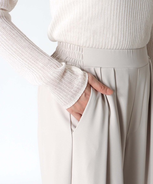 Jines（ジネス）の「2タックワイドパンツ（その他パンツ・レディース・ブラウン/ブラック/グレー/ベージュ/ピンク/ホワイト/ネイビー・38）」の22枚目の写真