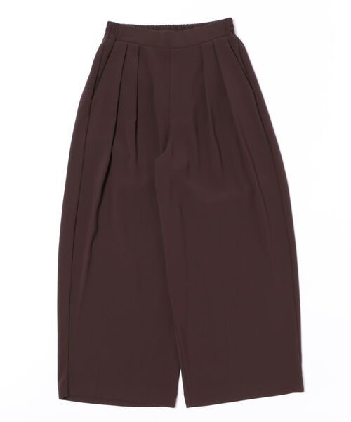 Jines（ジネス）の「2タックワイドパンツ（その他パンツ・レディース・ブラウン/ブラック/グレー/ベージュ/ピンク/ホワイト/ネイビー・38）」の9枚目の写真