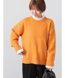 Lugnoncure | ウール混ふわふわクルーネックニット(ニット/セーター)