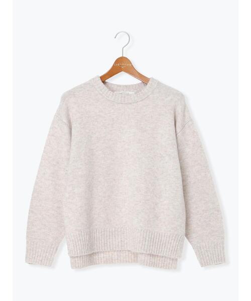 ウール混ふわふわクルーネックニット（ニット/セーター）｜Lugnoncure