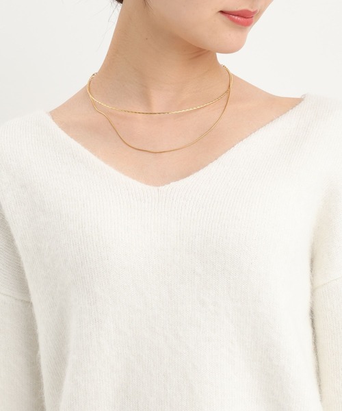 Andemiu（アンデミュウ）の「バックレースニット617771（ニット/セーター・レディース・ブラック/オフホワイト・FREE）」の15枚目の写真