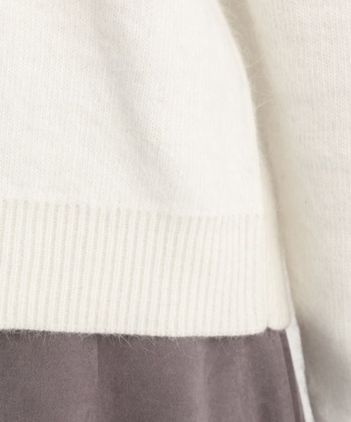 Andemiu（アンデミュウ）の「バックレースニット617771（ニット/セーター・レディース・ブラック/オフホワイト・FREE）」の17枚目の写真