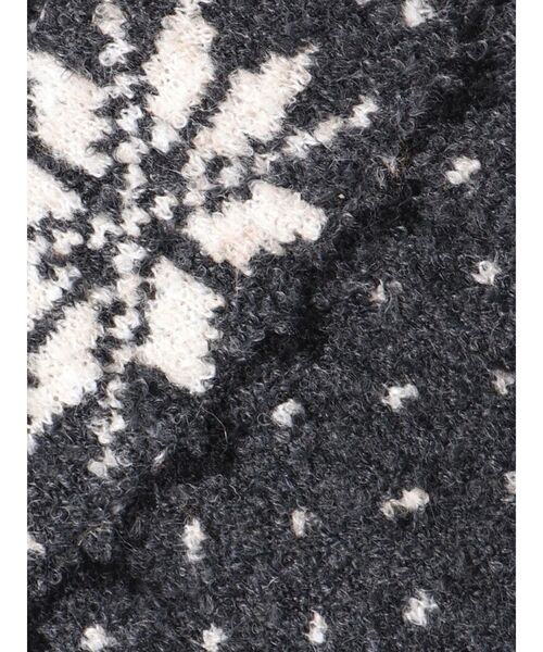 Ungrid（アングリッド）の「求心柄ルーズニット（ニット/セーター・レディース・ライトグレー/レッド/ブラック・FREE）」の14枚目の写真