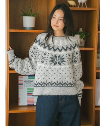 Ungrid | 求心柄ルーズニット(ニット/セーター)