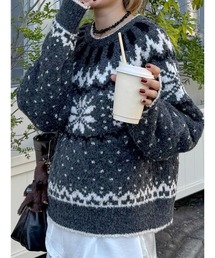 Ungrid | 求心柄ルーズニット(ニット/セーター)