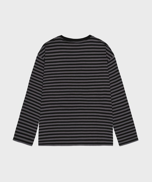 SAINTPAIN(セイントペイン)の「SPストライプロングスリーブブラック(Tシャツ/カットソー・レディース・その他・MEDIUM/LARGE)」の2枚目の写真