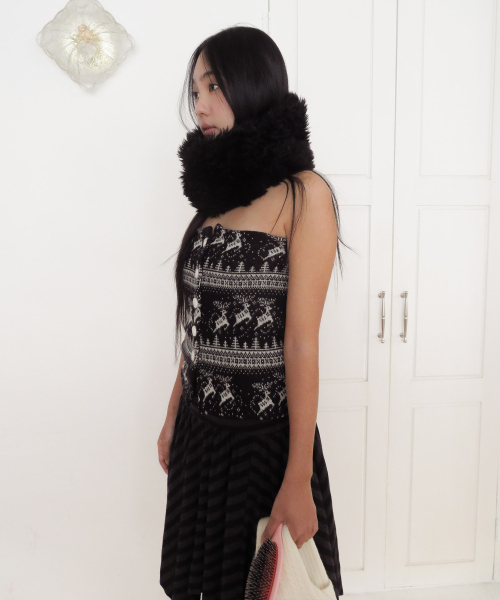 FUN FROM FUN（ファンフロムファン）の「Nordic Buttons Bustier, Black（その他トップス・レディース・その他・OS）」の2枚目の写真