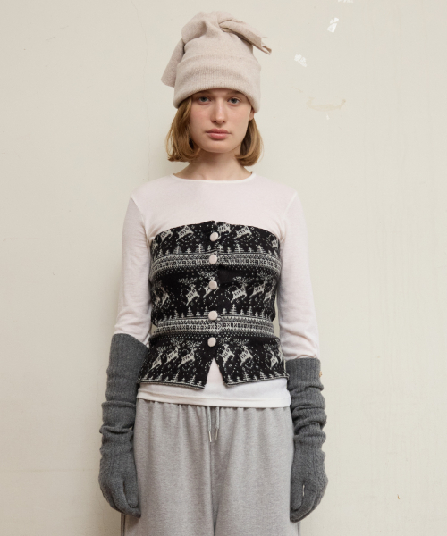 FUN FROM FUN（ファンフロムファン）の「Nordic Buttons Bustier, Black（その他トップス・レディース・その他・OS）」の8枚目の写真