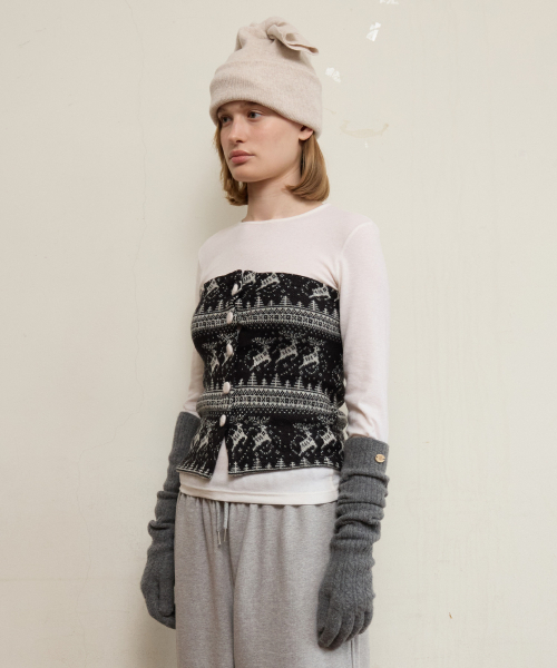 FUN FROM FUN（ファンフロムファン）の「Nordic Buttons Bustier, Black（その他トップス・レディース・その他・OS）」の9枚目の写真