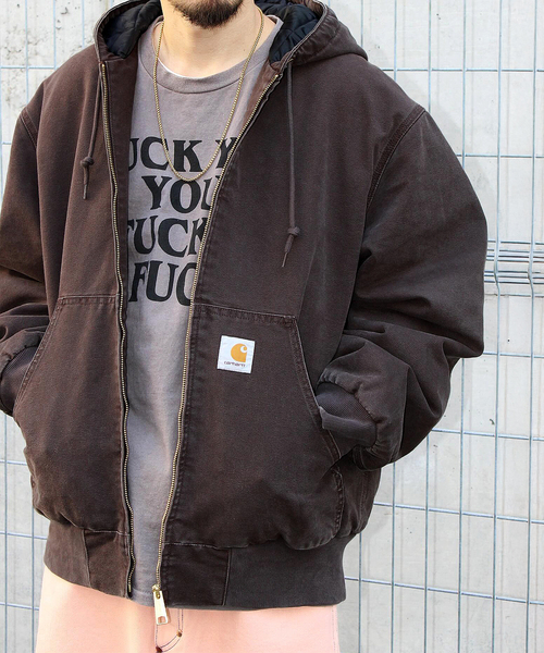 Carhartt WIP(カーハートダブリューアイピー)の「CARHARTT WIP / カーハート ダブリューアイピー OG ACTIVE JACKET stone canvas(ブルゾン・メンズ・チョコ・MEDIUM/LARGE)」の2枚目の写真