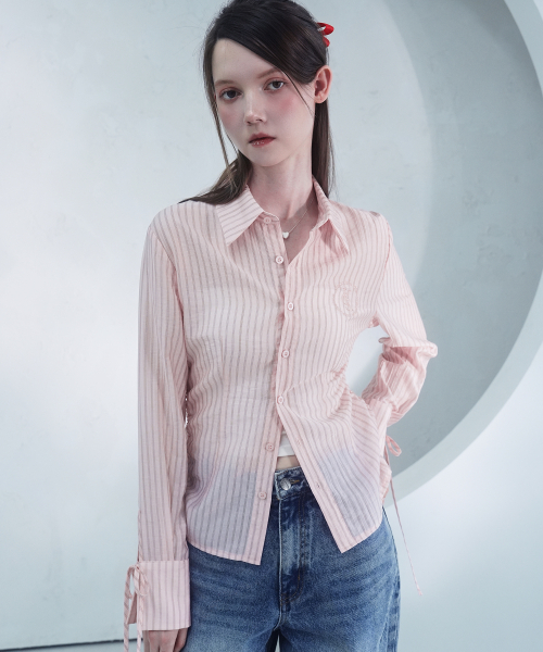 Vivacious(ビバシャス)の「Charme See-through Shirt WHITE(シャツ/ブラウス・レディース・ホワイト・SMALL/MEDIUM)」の2枚目の写真