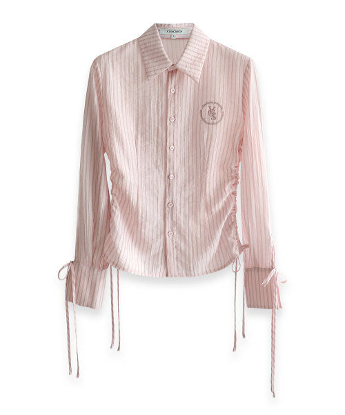 Vivacious(ビバシャス)の「Charme See-through Shirt WHITE(シャツ/ブラウス・レディース・ホワイト・SMALL/MEDIUM)」の5枚目の写真