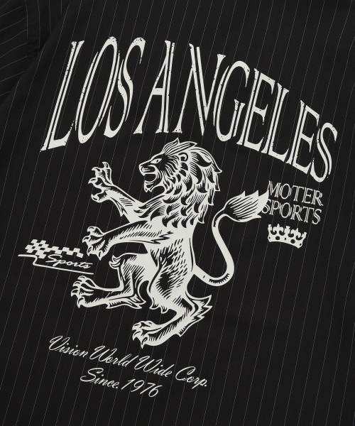 VISION STREET WEAR（ヴィジョンストリートウェア）の「VSW Stripe Open Collar Shirt Black（シャツ/ブラウス・レディース・その他・MEDIUM/LARGE/X-LARGE）」の6枚目の写真