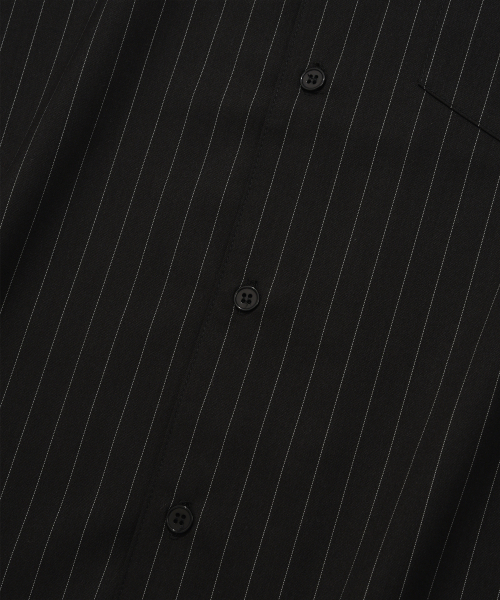 VISION STREET WEAR（ヴィジョンストリートウェア）の「VSW Stripe Open Collar Shirt Black（シャツ/ブラウス・レディース・その他・MEDIUM/LARGE/X-LARGE）」の11枚目の写真