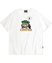 THINKING CAMPER BEAR GRAPHIC Tシャツ - ホワイト
