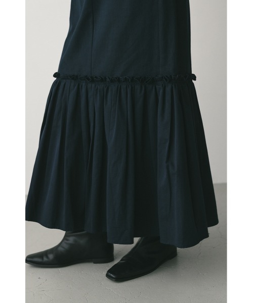 STYLEMIXER(スタイルミキサー)の「ヘムギャザーチノスカート(スカート・レディース・ベージュ/ネイビー・SMALL/MEDIUM)」の22枚目の写真
