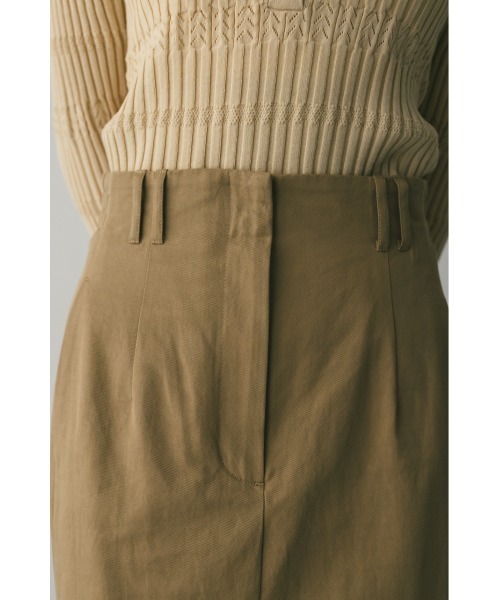 STYLEMIXER(スタイルミキサー)の「ヘムギャザーチノスカート(スカート・レディース・ベージュ/ネイビー・SMALL/MEDIUM)」の7枚目の写真