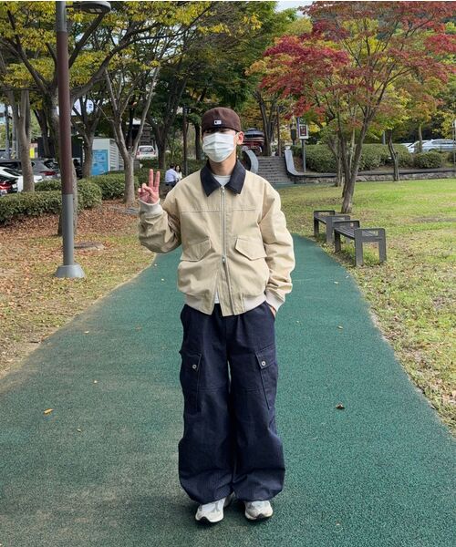 SPERONE（スペロネ）の「ディトロイトシャーリングボンバージャケット（アイボリー）（ブルゾン・メンズ・その他・MEDIUM/LARGE）」の5枚目の写真