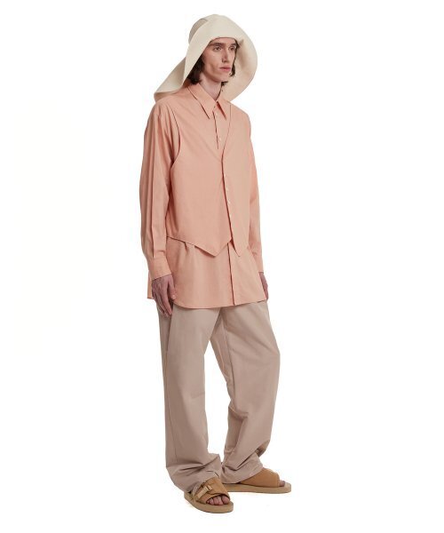 TRUNK PROJECT(トランクプロジェクト)の「Vest Layered Shirt_Pink(シャツ/ブラウス・メンズ・ピンク・LARGE/SMALL/X-SMALL)」の3枚目の写真